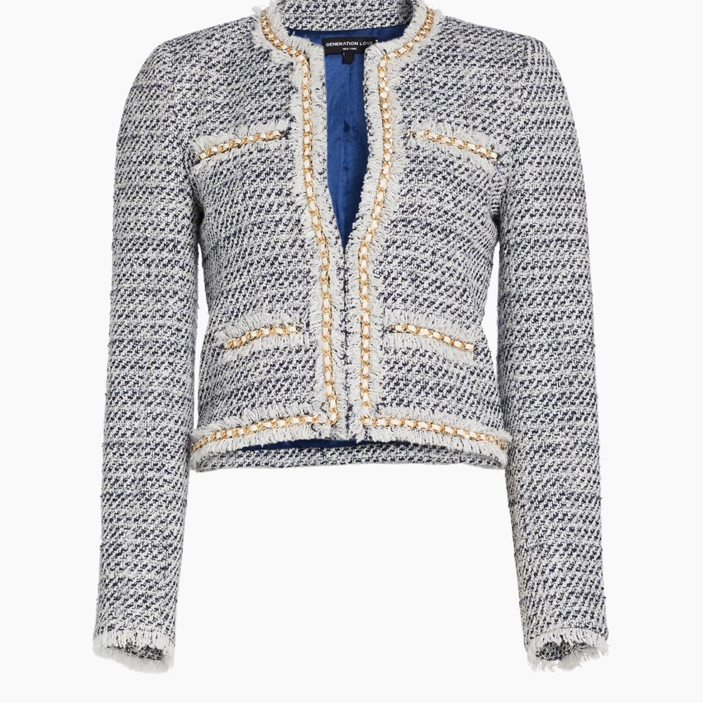Generation Love Serena Cropped Tweed Jacket